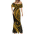 Polynesian Pride Mermaid Dress Turtle Hibiscus Luxury Style - Merigold LT7 - Polynesian Pride