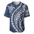 Polynesian Pride Baseball Jersey Turtle Hibiscus Luxury Style - Navy LT7 Navy - Polynesian Pride