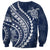 Polynesian Pride Sweatshirt Turtle Hibiscus Luxury Style - Navy LT7 - Polynesian Pride