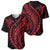 Polynesian Pride Baseball Jersey Turtle Hibiscus Luxury Style - Rose LT7 - Polynesian Pride