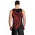 Polynesian Pride Men Tank Top Turtle Hibiscus Luxury Style - Rose LT7 - Polynesian Pride