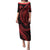 Polynesian Pride Puletasi Turtle Hibiscus Luxury Style - Rose LT7 Long Dress Rose - Polynesian Pride