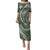 Polynesian Pride Puletasi Turtle Hibiscus Luxury Style - Sage LT7 Long Dress Sage - Polynesian Pride