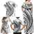 Hawaii Family Matching Outfits Polynesian Pride Off Shoulder Maxi Dress And Shirt Family Set Clothes Turtle Hibiscus Luxury Style - White LT7