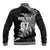 Personalised New Zealand Rugby Baseball Jacket World Cup 2023 Silver Fern Champions LT7 - Polynesian Pride