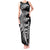 Personalised New Zealand Rugby Tank Maxi Dress World Cup 2023 Silver Fern Champions LT7 Women Black - Polynesian Pride