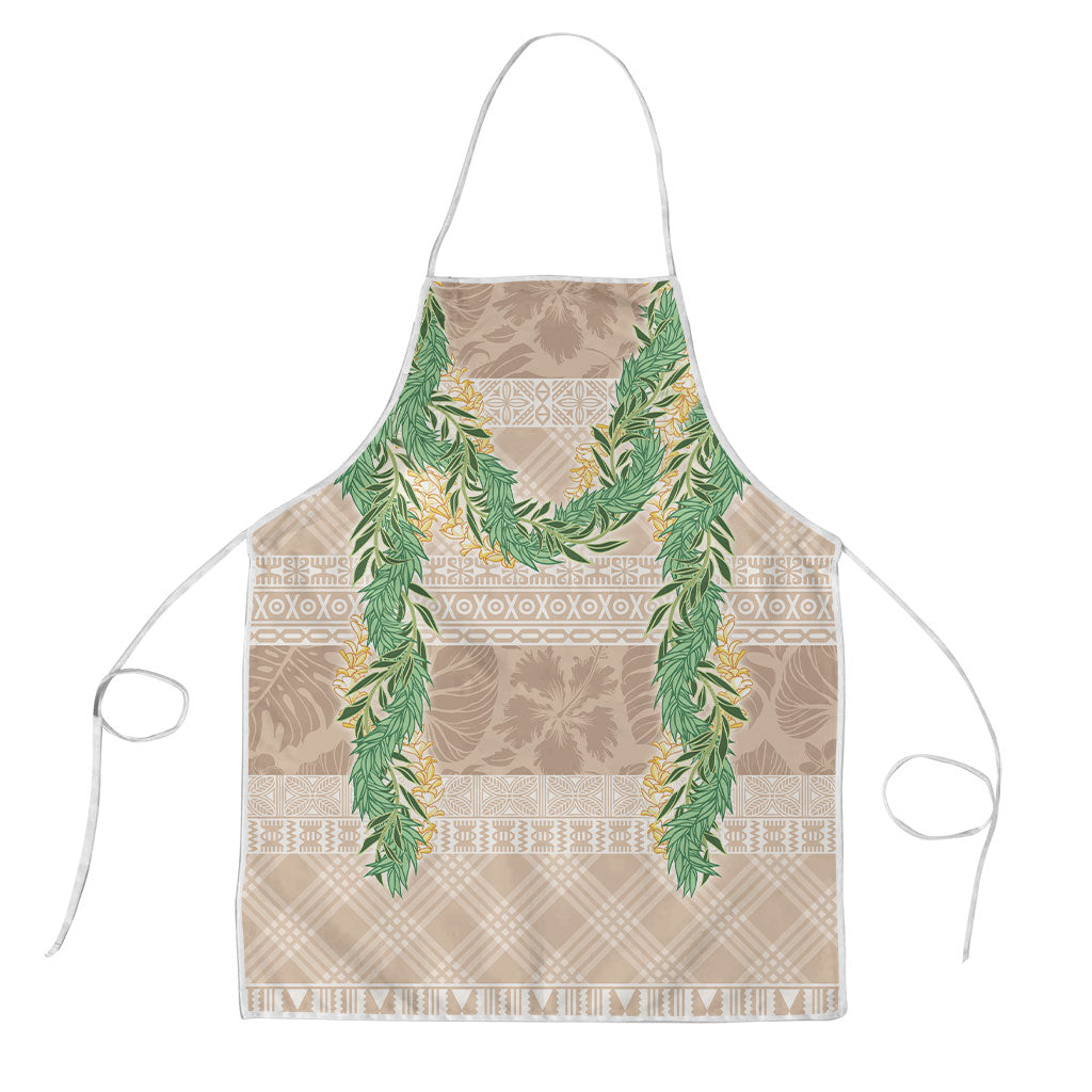 Hawai'i Paniolo Maile Twisted Lei Apron Almond Brown LT7 Brown - Polynesian Pride