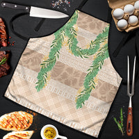 Hawai'i Paniolo Maile Twisted Lei Apron Almond Brown LT7 Brown - Polynesian Pride