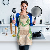 Hawai'i Paniolo Maile Twisted Lei Apron Almond Brown LT7 - Polynesian Pride