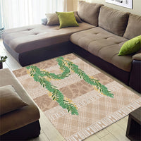 Hawai'i Paniolo Maile Twisted Lei Area Rug Almond Brown LT7 - Polynesian Pride