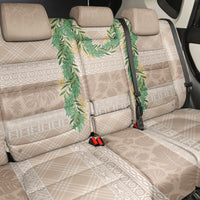 Hawai'i Paniolo Maile Twisted Lei Back Car Seat Cover Almond Brown LT7 - Polynesian Pride