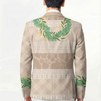 Hawai'i Paniolo Maile Twisted Lei Blazer Almond Brown LT7 - Polynesian Pride