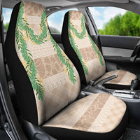 Hawai'i Paniolo Maile Twisted Lei Car Seat Cover Almond Brown LT7 - Polynesian Pride