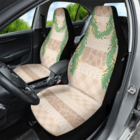 Hawai'i Paniolo Maile Twisted Lei Car Seat Cover Almond Brown LT7 - Polynesian Pride