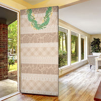 Hawai'i Paniolo Maile Twisted Lei Door Cover Almond Brown LT7 - Polynesian Pride