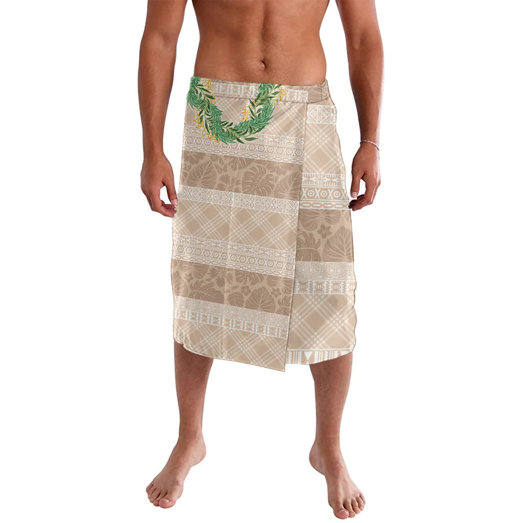 Hawai'i Paniolo Maile Twisted Lei Lavalava Almond Brown LT7 Brown - Polynesian Pride