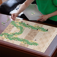 Hawai'i Paniolo Maile Twisted Lei Puzzle Almond Brown LT7 - Polynesian Pride