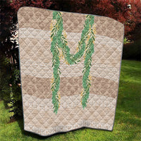 Hawai'i Paniolo Maile Twisted Lei Quilt Almond Brown LT7 - Polynesian Pride