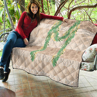Hawai'i Paniolo Maile Twisted Lei Quilt Almond Brown LT7 - Polynesian Pride