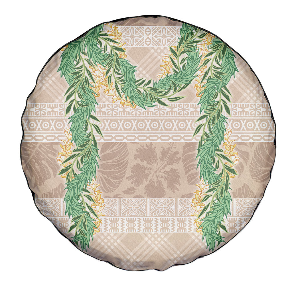 Hawai'i Paniolo Maile Twisted Lei Spare Tire Cover Almond Brown LT7 - Polynesian Pride