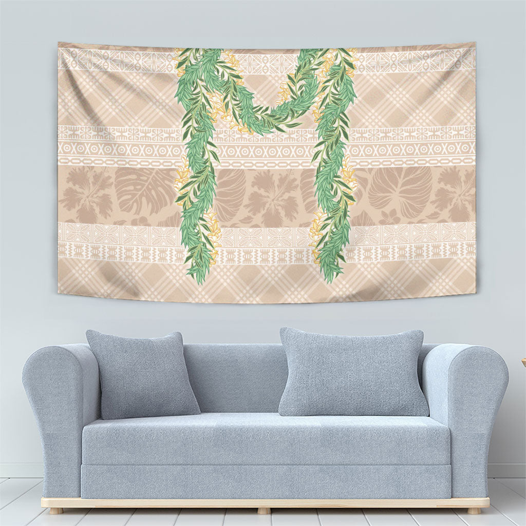 Hawai'i Paniolo Maile Twisted Lei Tapestry Almond Brown LT7 - Polynesian Pride
