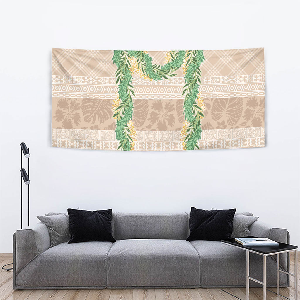 Hawai'i Paniolo Maile Twisted Lei Tapestry Almond Brown LT7 - Polynesian Pride