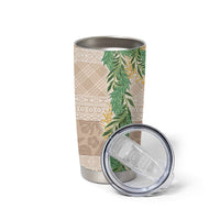 Hawai'i Paniolo Maile Twisted Lei Tumbler Cup Almond Brown LT7 - Polynesian Pride