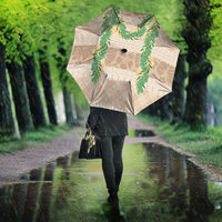 Hawai'i Paniolo Maile Twisted Lei Umbrella Almond Brown LT7 - Polynesian Pride