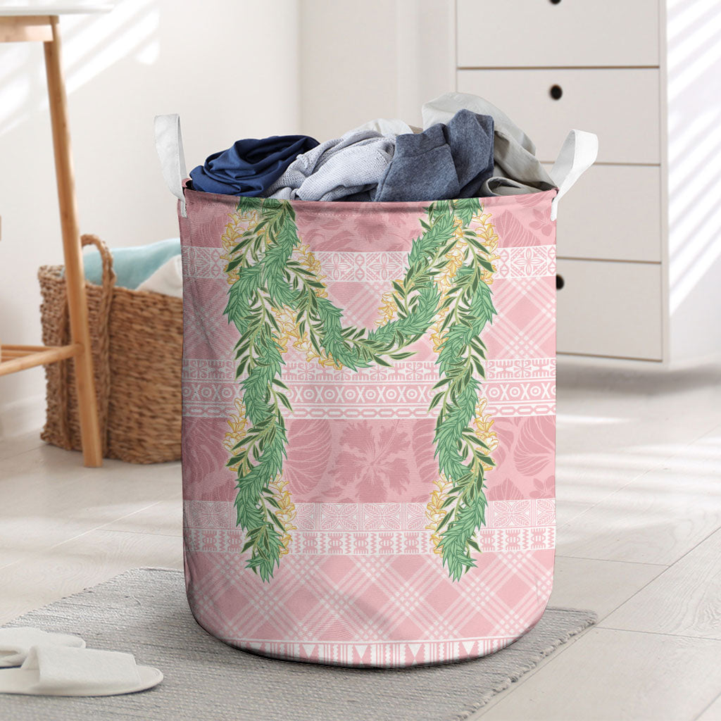 Hawai'i Paniolo Maile Twisted Lei Laundry Basket Dusty Rose LT7 Dusty Rose - Polynesian Pride