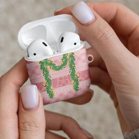 Hawai'i Paniolo Maile Twisted Lei AirPods Case Dusty Rose LT7 - Polynesian Pride