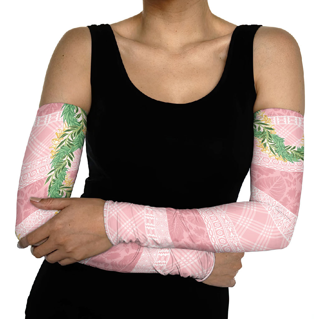 Hawai'i Paniolo Maile Twisted Lei Arm Sleeves Dusty Rose LT7 - Polynesian Pride