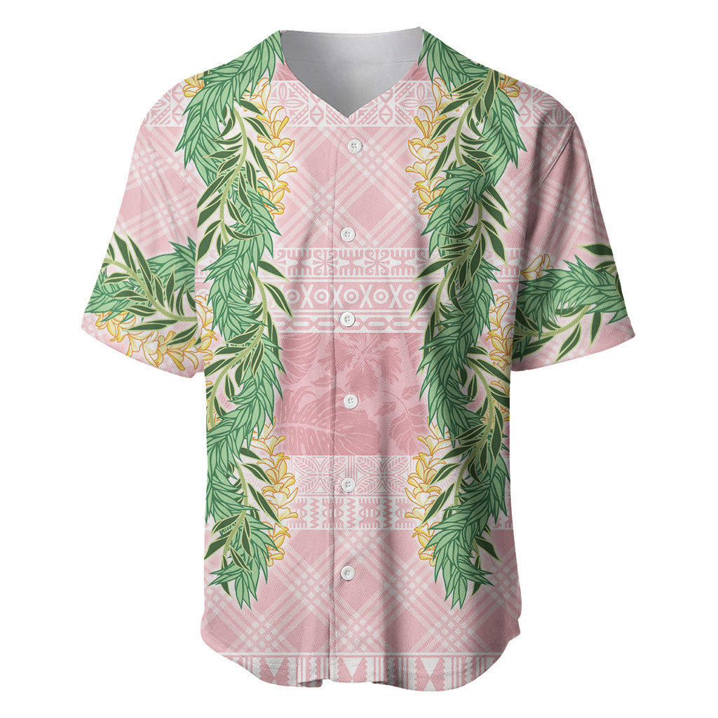 Hawai'i Paniolo Maile Twisted Lei Baseball Jersey Dusty Rose LT7 Dusty Rose - Polynesian Pride