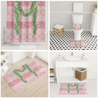 Hawai'i Paniolo Maile Twisted Lei Bathroom Set Dusty Rose LT7 - Polynesian Pride