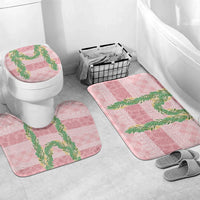 Hawai'i Paniolo Maile Twisted Lei Bathroom Set Dusty Rose LT7 Mat Set Only (3 pcs) One Size Dusty Rose - Polynesian Pride