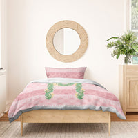 Hawai'i Paniolo Maile Twisted Lei Bedding Set Dusty Rose LT7 - Polynesian Pride