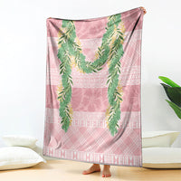 Hawai'i Paniolo Maile Twisted Lei Blanket Dusty Rose LT7 - Polynesian Pride