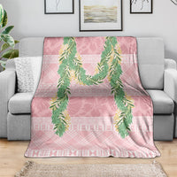Hawai'i Paniolo Maile Twisted Lei Blanket Dusty Rose LT7 - Polynesian Pride