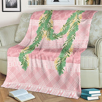 Hawai'i Paniolo Maile Twisted Lei Blanket Dusty Rose LT7 - Polynesian Pride