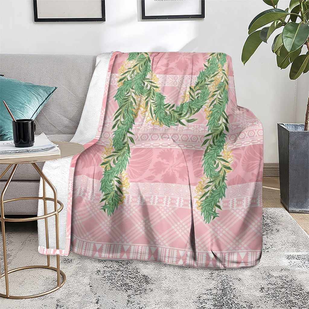 Hawai'i Paniolo Maile Twisted Lei Blanket Dusty Rose LT7 - Polynesian Pride