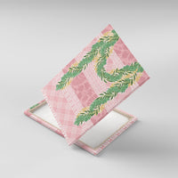 Hawai'i Paniolo Maile Twisted Lei Canvas Wall Art Dusty Rose LT7 With Frame Dusty Rose - Polynesian Pride