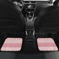 Hawai'i Paniolo Maile Twisted Lei Car Mats Dusty Rose LT7 Set 2pcs - Back Dusty Rose - Polynesian Pride