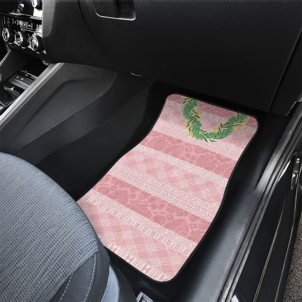 Hawai'i Paniolo Maile Twisted Lei Car Mats Dusty Rose LT7 - Polynesian Pride