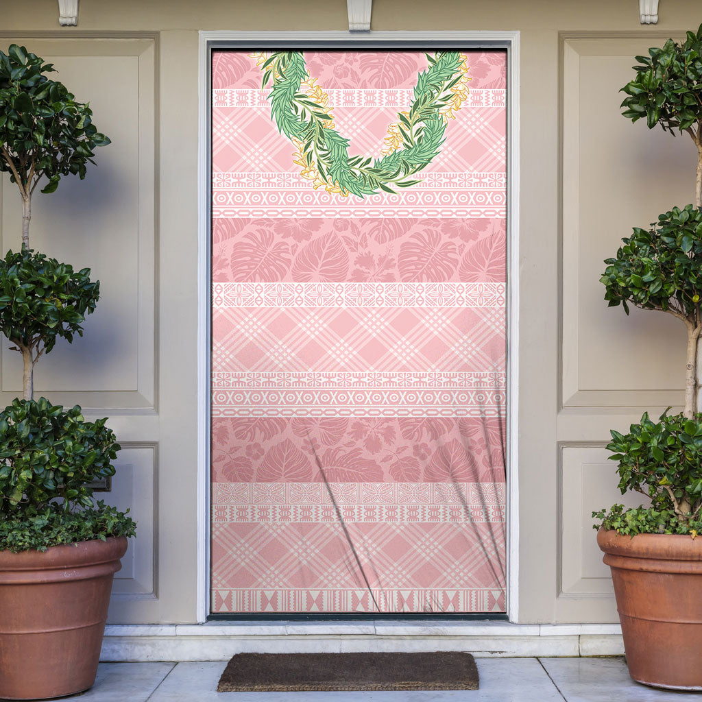 Hawai'i Paniolo Maile Twisted Lei Door Cover Dusty Rose