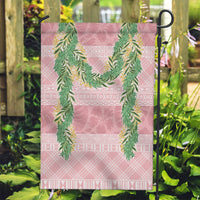 Hawai'i Paniolo Maile Twisted Lei Garden Flag Dusty Rose LT7 Garden Flag Dusty Rose - Polynesian Pride