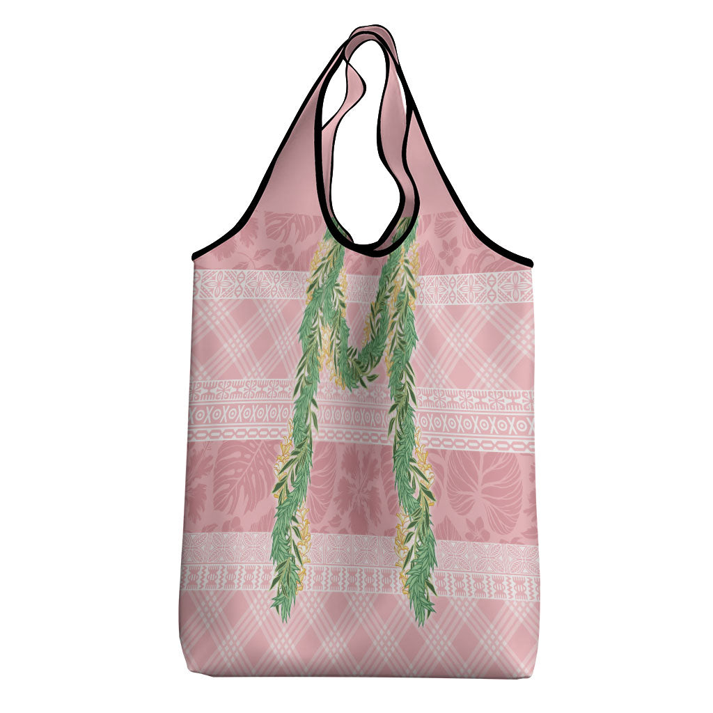 Hawai'i Paniolo Maile Twisted Lei Grocery Bag Dusty Rose LT7 - Polynesian Pride