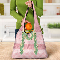 Hawai'i Paniolo Maile Twisted Lei Grocery Bag Dusty Rose LT7 - Polynesian Pride
