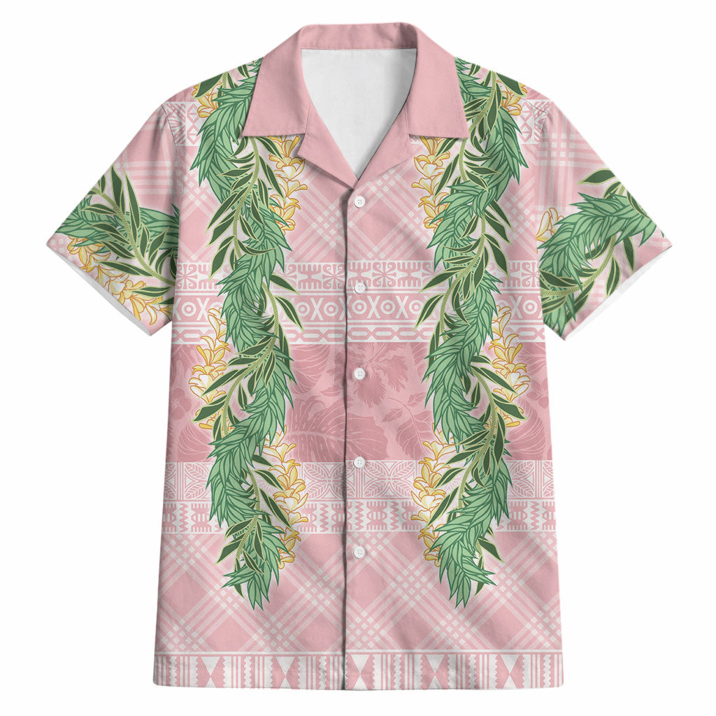 Hawai'i Paniolo Maile Twisted Lei Hawaiian Shirt Dusty Rose LT7 Dusty Rose - Polynesian Pride