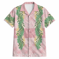 Hawai'i Paniolo Maile Twisted Lei Hawaiian Shirt Dusty Rose LT7 Dusty Rose - Polynesian Pride