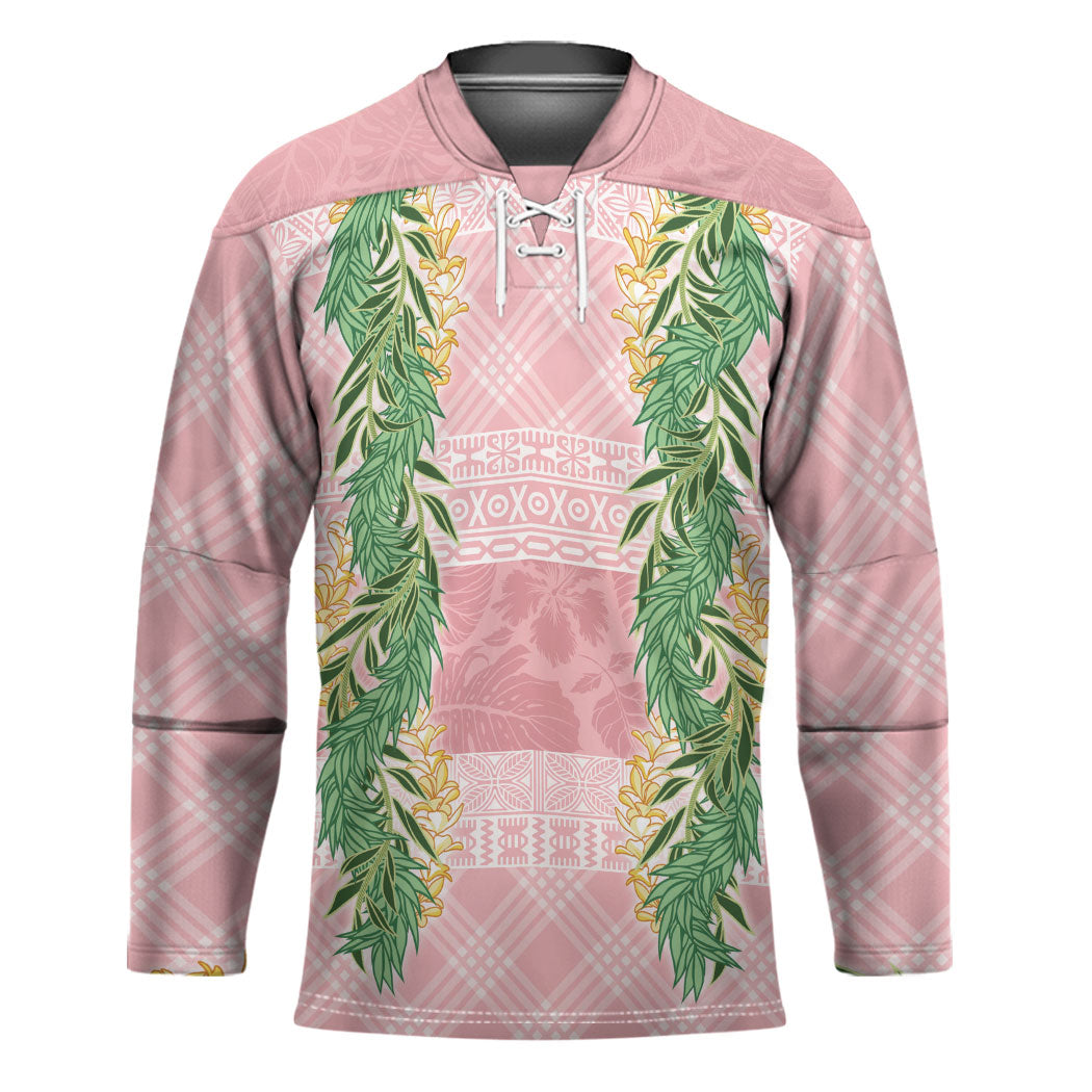 Hawai'i Paniolo Maile Twisted Lei Hockey Jersey Dusty Rose