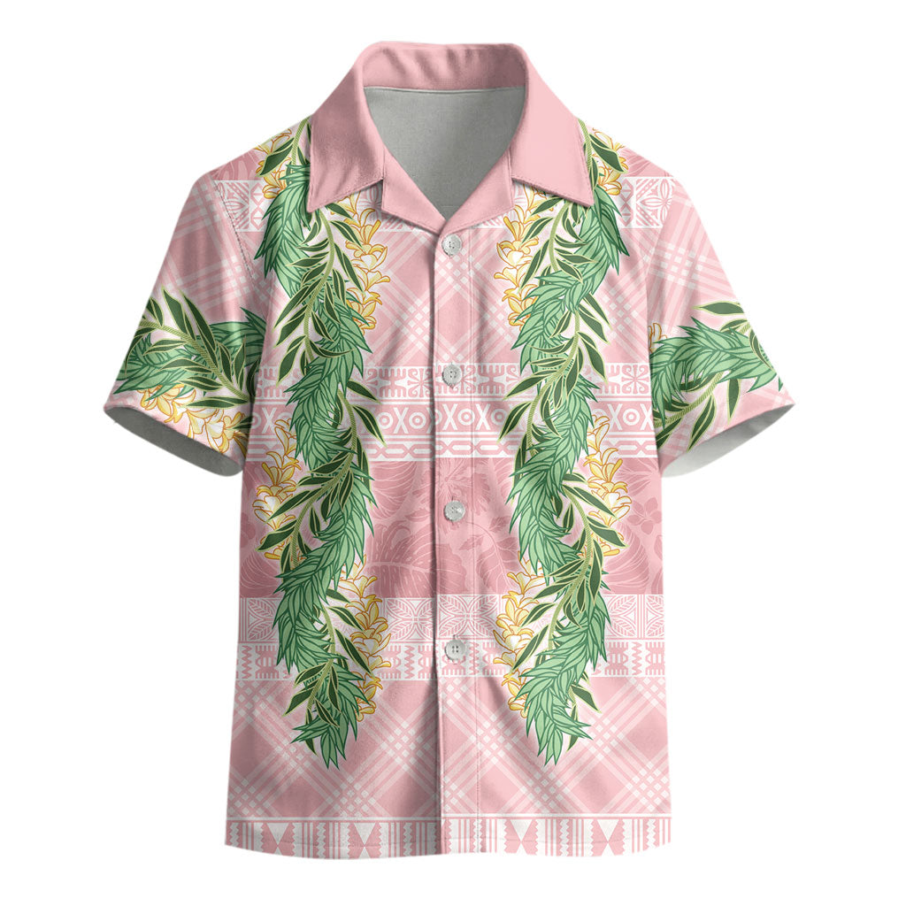 Hawai'i Paniolo Maile Twisted Lei Kid Hawaiian Shirt Dusty Rose LT7 - Polynesian Pride